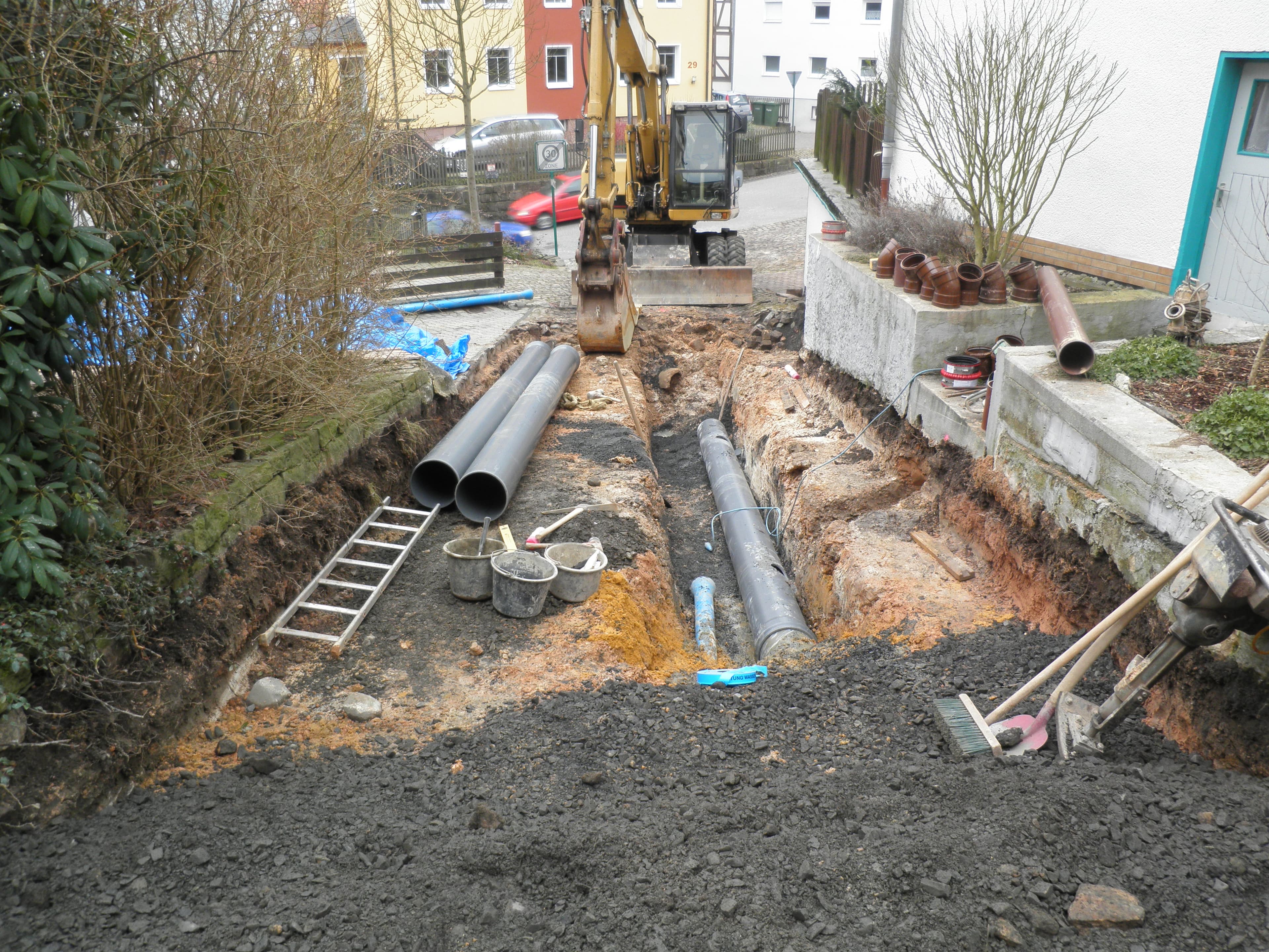 Grundstücksentwässerungsanlage (GEA) / Zuleitungskanäle